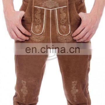 2016 High Quality Chrome 6 free suede Trachten Knee Over Lederhosen (Bavaria Clothing)