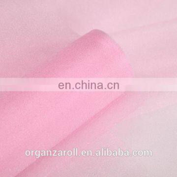 Wholesale price 100% nylon tulle organza fabric rolls