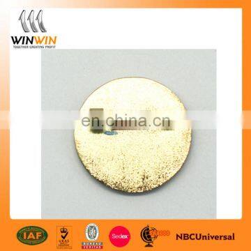 2017 New Design Hard Enamel With Epoxy Round Label Pin photo-2