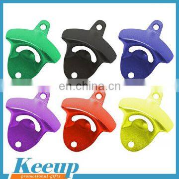 Colorful Cast Iron Metal Wall Mount Bottle Opener