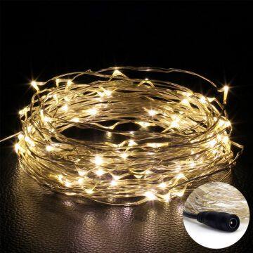 DC12V LED Fairy String Light Copper wire 10M 33ft 100leds Christmas Light Holiday Wedding Party decoration String Light