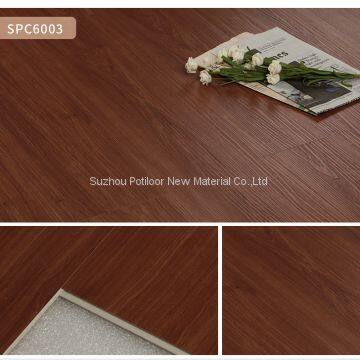 SPC floor PVC flooring sheet tiles slotted click lock 5.0mm thickness 0.5mm wear layer