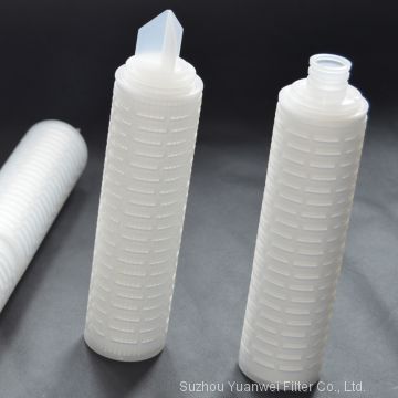 sterilization grade pleated hydrophobic PTFE membrane air & gas Filter Cartridge