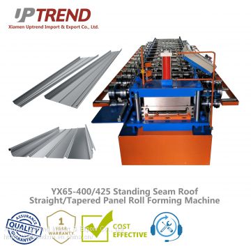 Standing Seam Roof Straight & Tapered Panel Roll Forming Machine (YX65-430)