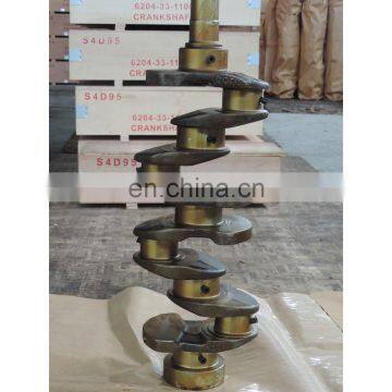 Diesel engine parts for S4D95 S4D95L crankshaft 6204-33-1100