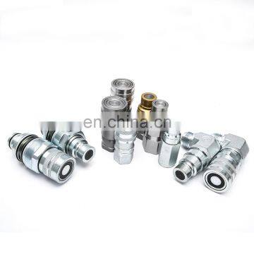 Flat face quick release couplings ISO16028 male and female connect coupler skid steer loader excavator