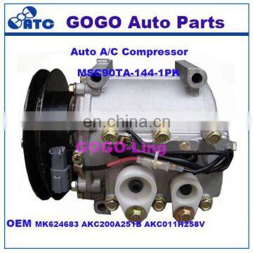 GOGO MSC90TA Auto A/C Compressor for MITSUBISHI Rosa BUS OEM MK624683 AKC200A251B AKC011H258V