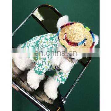 Dog Clothes Summer Thin Breathable Daisy Printed Shirt Corgi Teddy Schnauzer Pomeranian Clothing photo-6