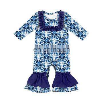 Ruffle Bodysuit Girls Clothing Boutique Tie Dye Romper photo-7