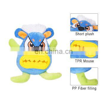 Manufacturer Wholesale Functional Squeaky Tpr Teeth Dog Feeder Plush Toys photo-3