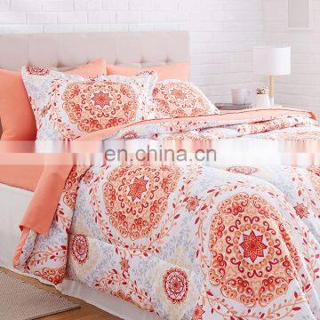 Comforter Set Winter Coral Medallion 7 Piece Comforter Set Reversible Comforter photo-2
