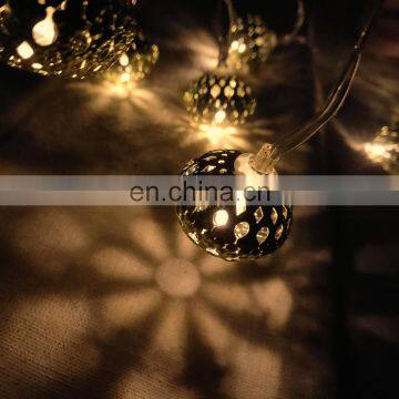 10L Led Iron Ball Night Ceiling Light Christmas Decoration Wall String Lights Indoor Home Garden Room Strip Lighting Morden