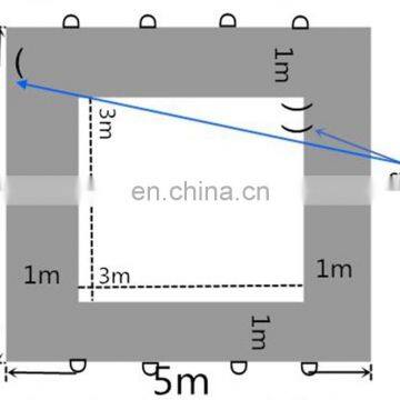 5x5 Meter Inflatable Floating Ocean Sea Swimming Pool / Protective Anti Jellyfish Pool With Netting Enclosure For Yacht photo-4