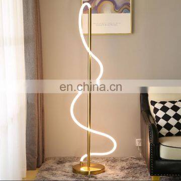 Guzhen DIY Metal+silicon LED Tube Irregular Floor Lamp photo-5