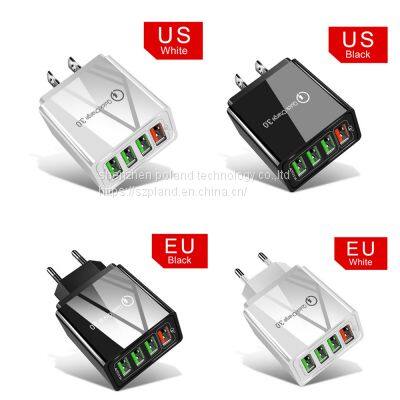 Quick Charge 3.0 4.0 USB Charger 3.1A Fast Wall Mobile Phone Charger For 4 Ports Adapter QC 3.0 Charger Wholesale photo-3