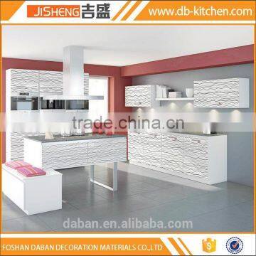 European style mdf acrylic kitchen cabinet