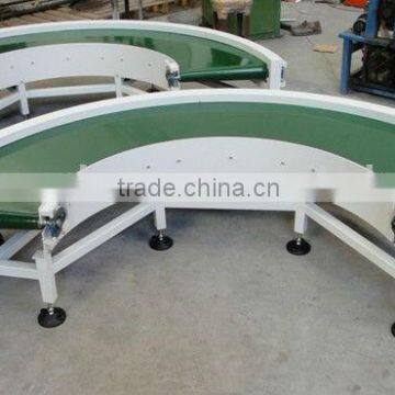 180 degree PVC belt turning conveyor/ flat belt conveyor