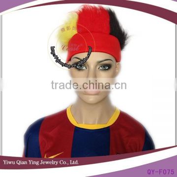 cheap colorful gemany custom flag color team sports fan headband wigs