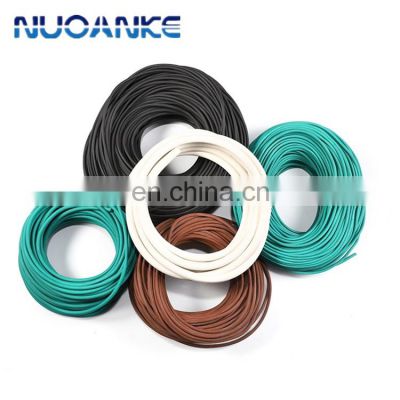 High Temperature NBR FKM Silicone EPDM O Ring Cord Rubber Sealing Strip Solid Round Square O Ring Cord