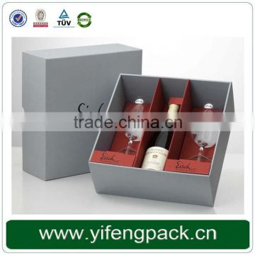 Factory Cheap Single Clear Wine Glass Gift Box Wholesale