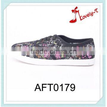 colorful fashion girls slip on lace up mesh upper handmade spring flower casual flat shoes