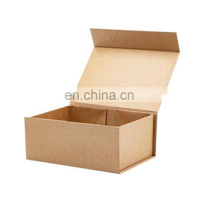 Geoto Packaging Fast Delivery Kraft Paper Rigid Cardboard Magnetic Closure Gift Box With Ribbon photo-5