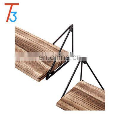 Floating Shelf Wall Mount 3-piece, Antique Wood Ledge for Living Room Bedroom Bathroom photo-3