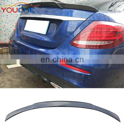 W213  carbon fiber rear trunk spoiler for Mercedes E class W213 saden 2016+