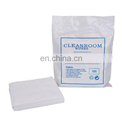 8 Inch Ultrafine Cleanroom Polyester Wiper Superfine Screen Protector Wipers Micro-fiber for Cleanroom