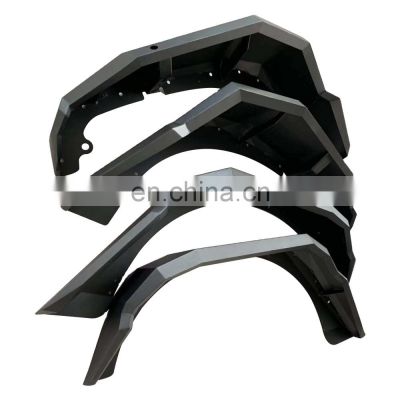 JL1064 Fender Flare Black Aluminum Alloy High Line Car Accessories Fender For Jeep W rangler JL 18+