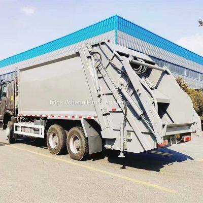 Heavy Duty Sinotruk Howo 6x4 Compactor Garbage Truck 18cbm photo-2