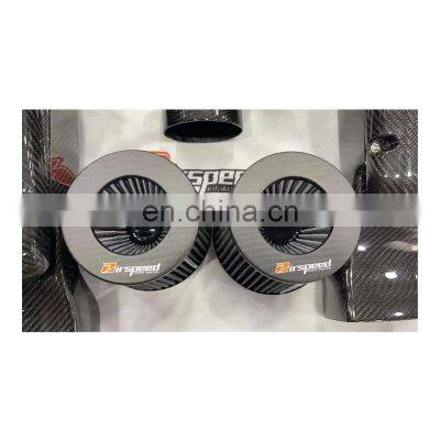 Quality Assurance 100% Real Dry Carbon Fiber Air Engine Filter Intake Kit For Mercedes-Benz AMG GT 4.0T