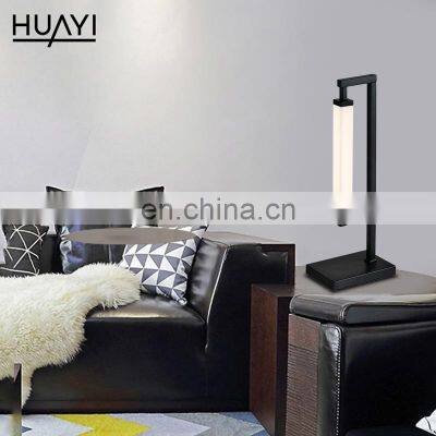 HUAYI Hot Sale Iron Aluminum Ac220v Smd 5.5w Indoor Office Living Room Mobile Led Table Lamp