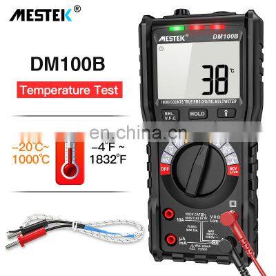 DM100B Digital Multimeter Ultra-Portable LCD Display DC AC Voltmeter Analogue Tester Capacitance NCV Ohm Hz Tester Multimeter photo-3