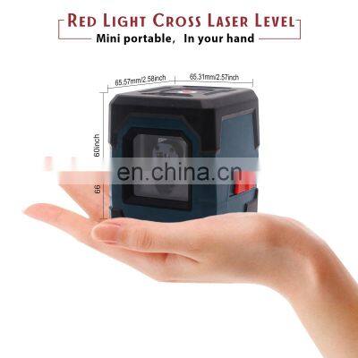 Mini 2 Lines Self-leveling Cross Lines Green Beam Laser Level Surveying Tool With Measuring Range 50ft Laser Levels photo-4