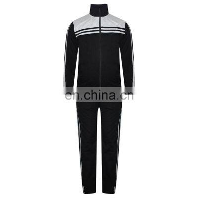 Wholesale custom Logo Full Zip Up Hoodies men Polyester fleece two pieces Sportswear jogger tracksuit men's