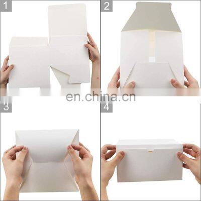 Custom Candle Box Engagement Paper Gift Box White Cardboard Paper Packaging Gift Box With Lids for Wedding Present photo-4