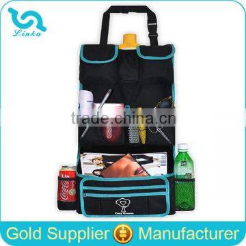 Durable Polyester Car Back Seat Organizer Deluxe Car Organizer With Custom Logo                        
                                                Quality Choice