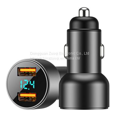 LED Display 12V 24V QC3.0 Quick Charge Multi Dual USB Port Car Charger Adapter