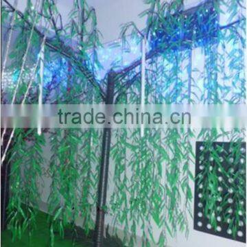 Wholesale indoor Christmas festival decoration artificial Led willow tree for lakeside weeping willow tree lighting