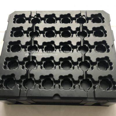 recyclable plastic PET  blister packaging stock customized pallets vacuum forming black plastic blister trays