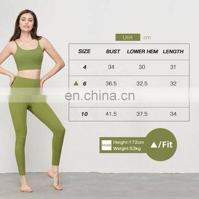 2 In 1 Piece Sling Straps Recycled Sports Bras High Quality Quick Dry Women Yoga Crop Tops photo-5