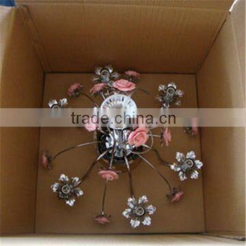 Modern Ceramics Flower Crystal Chandelier photo-6