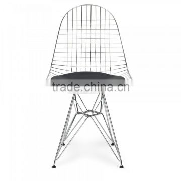 Famous design DKR Wire chair with soft seat pad dining chair