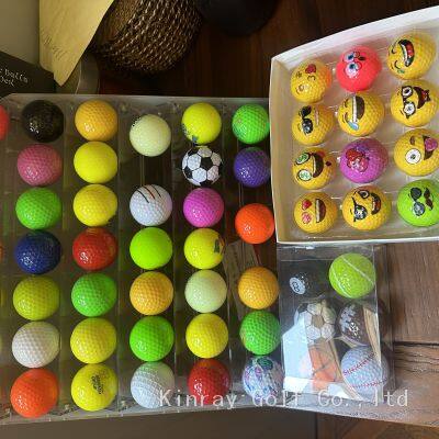 Colored golf balls