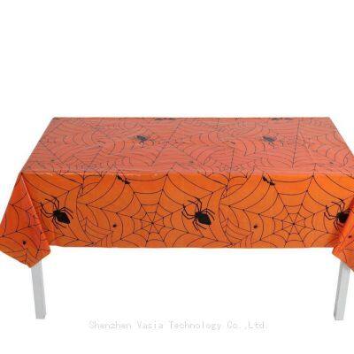 Factory-Supplied Halloween Spider Web Tablecloths - Polyester for Wholesale, Party Decoration