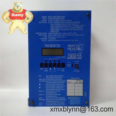 Bently Nevada 1900/55 Fan Monitor – Purpose-built protection and condition monitoring for industrial fans