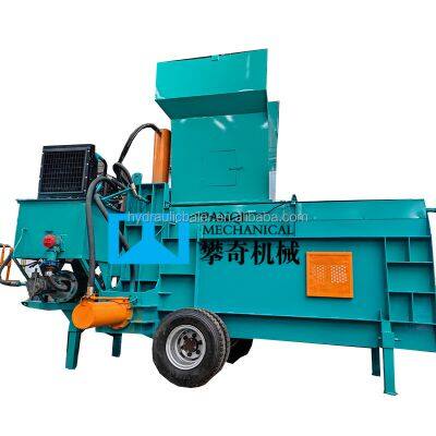 Panqi High Yield Large Three Cylinder Wheat Straw Baler Wood Shavings Bag Baler