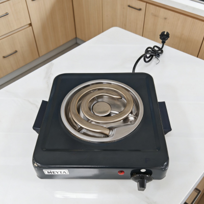 M20 1000W Portable Electric Hot Plate Single Burner Coil Stove Adjustable Temperature Cooktop