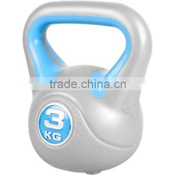 Color Plastic Vinyl Kettlebell in Weight Lifting